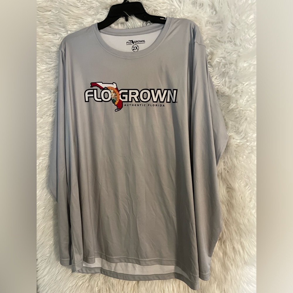 FloGrown NWT Men’s Florida Flag Long Sleeve Graphic T-Shirt. Size 2XL